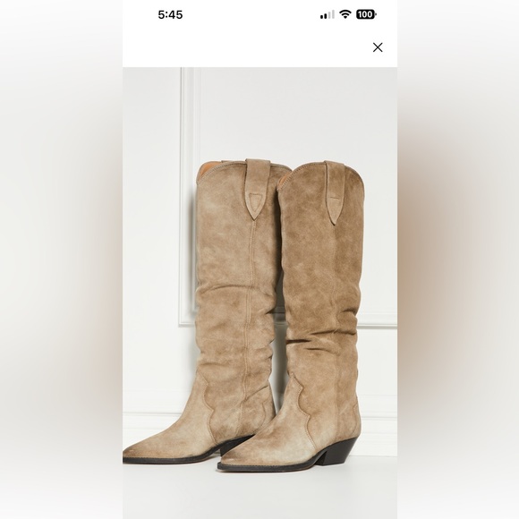 Isabel Marant Denvee boots, taupe - Picture 3 of 5